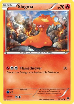 Slugma 020 XY Base Set - Common
