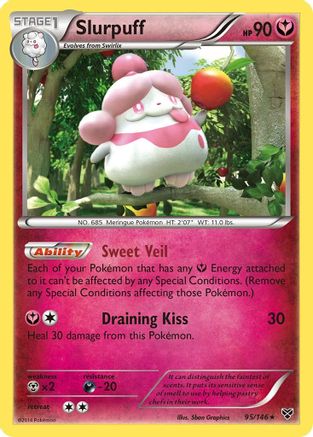 Slurpuff 095/146 - Holofoil XY Base Set - Holo Rare