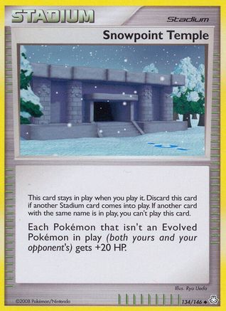 Snowpoint Temple 134 - Reverse Holofoil Legends Awakened - Uncommon