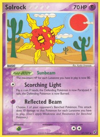 Solrock 047 - Reverse Holofoil Deoxys - Uncommon