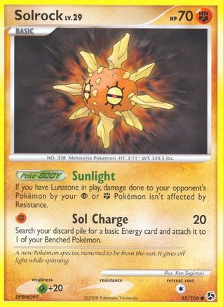 Solrock 085 - Reverse Holofoil Great Encounters - Common