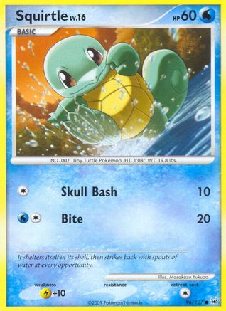 Squirtle 096/127 Platinum - Common