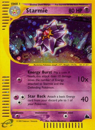 Starmie (H28) H28 - Holofoil Skyridge - Holo Rare