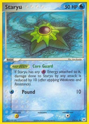 Staryu 075 - Reverse Holofoil Hidden Legends - Common