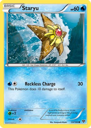 Staryu 033 XY Base Set - Common