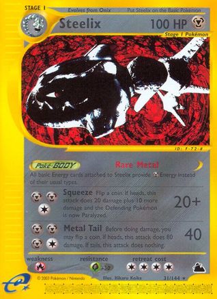 Steelix (31) 031 - Reverse Holofoil Skyridge - Rare