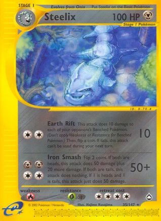 Steelix 035 - Reverse Holofoil Aquapolis - Rare