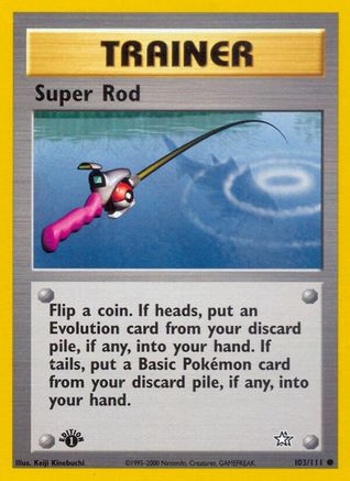 Super Rod 103/111 - 1st Edition Neo Genesis - Common