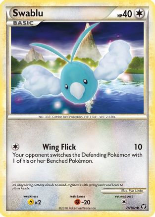 Swablu 078 - Reverse Holofoil Triumphant - Common