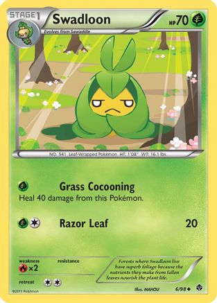 Swadloon (6) 006 - Reverse Holofoil Emerging Powers - Uncommon