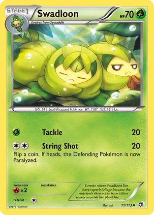 Swadloon 011 - Reverse Holofoil Legendary Treasures - Uncommon