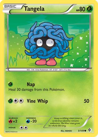 Tangela 005 - Reverse Holofoil Boundaries Crossed - Common