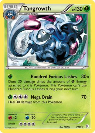 Tangrowth 006 - Holofoil Boundaries Crossed - Holo Rare