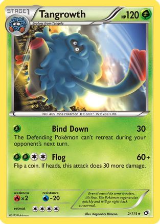 Tangrowth 002 - Reverse Holofoil Legendary Treasures - Rare