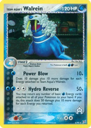 Team Aqua's Walrein 006/95 - Holofoil Team Magma vs Team Aqua - Holo Rare