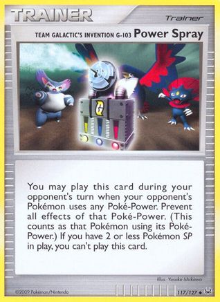 Team Galactic's Invention G-103 Power Spray 117/127 Platinum - Uncommon