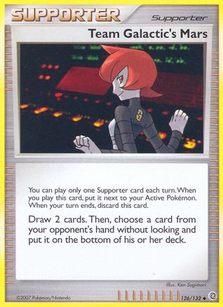 Team Galactic's Mars 126/132 - Reverse Holofoil Secret Wonders - Uncommon