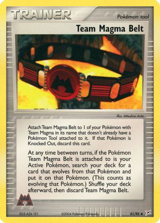Team Magma Belt 081 - Reverse Holofoil Team Magma vs Team Aqua - Uncommon