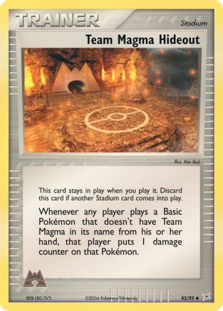 Team Magma Hideout 083 - Reverse Holofoil Team Magma vs Team Aqua - Uncommon