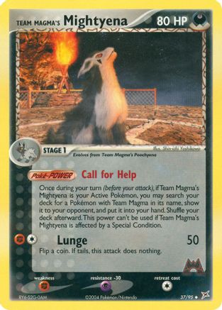 Team Magma's Mightyena 037/95 - Reverse Holofoil Team Magma vs Team Aqua - Uncommon