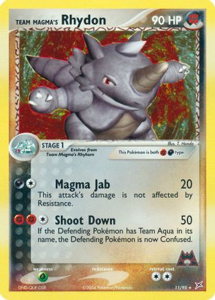 Team Magma's Rhydon 011/95 - Holofoil Team Magma vs Team Aqua - Holo Rare