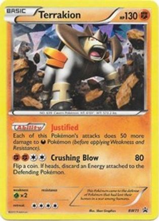 Terrakion BW71 - Holofoil Black and White Promos - Promo