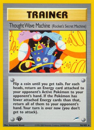 Thought Wave Machine (Rocket's Secret Machine) 096 - 1st Edition Neo Destiny - Rare