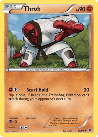 Throh 058 - Reverse Holofoil Emerging Powers - Uncommon