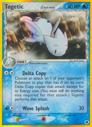 Togetic (Delta Species) 011/101 - Reverse Holofoil Dragon Frontiers - Holo Rare