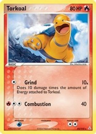 Torkoal 033 - Reverse Holofoil Holon Phantoms - Rare