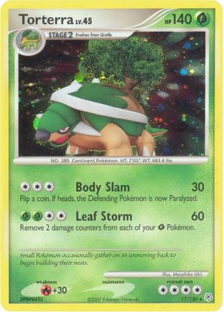 Torterra 017/130 - Holofoil Diamond and Pearl - Holo Rare