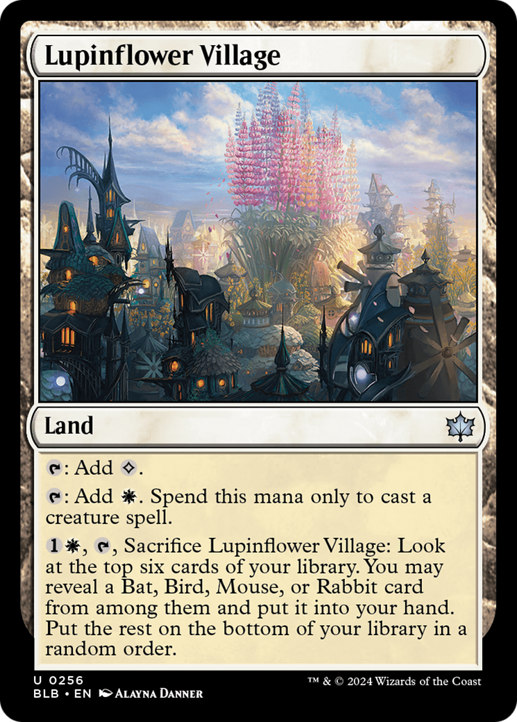 Lupinflower Village (BLB-256) - Bloomburrow