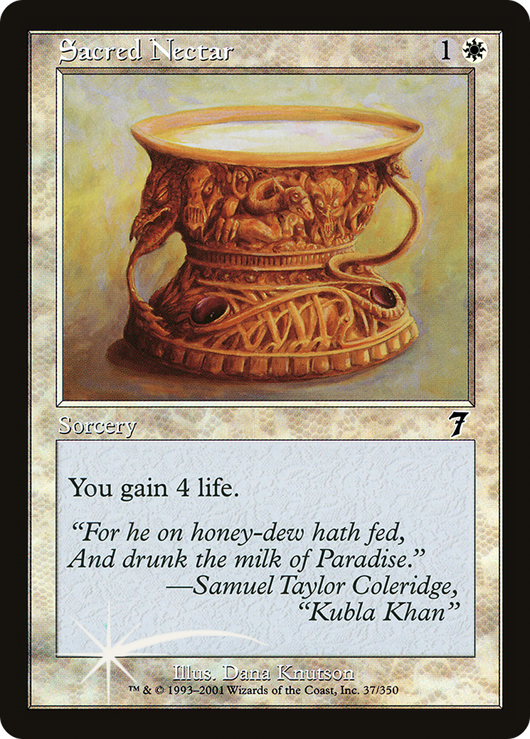 Sacred Nectar (7ED-37★) - 7th Edition Foil