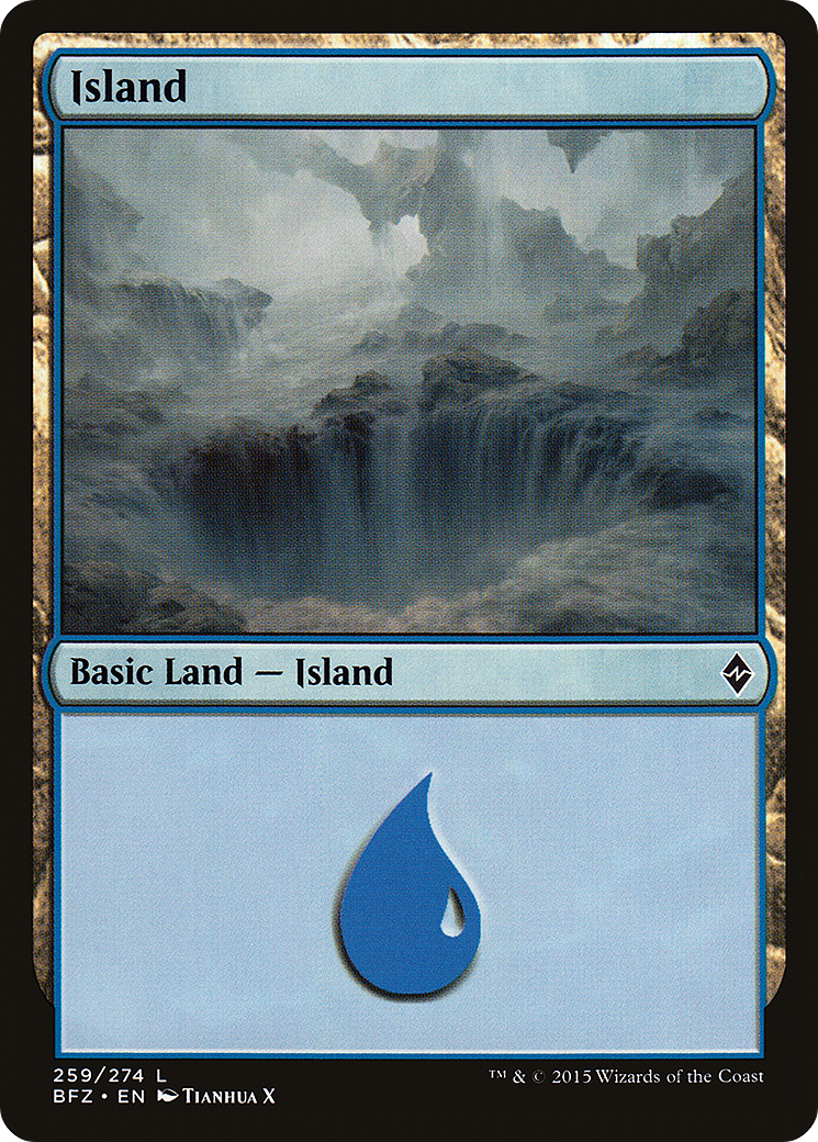 Island (259) (BFZ-259A) - Battle for Zendikar