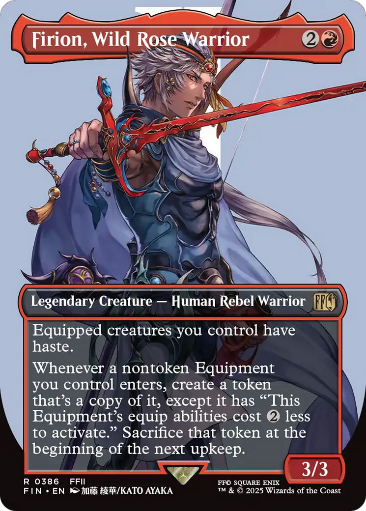 Firion, Wild Rose Warrior (Borderless) (FIN-386) - FINAL FANTASY