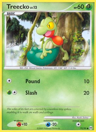 Treecko (79) 079/99 - Reverse Holofoil Arceus - Common