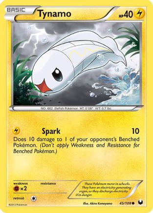 Tynamo (45) 045 - Reverse Holofoil Dark Explorers - Common