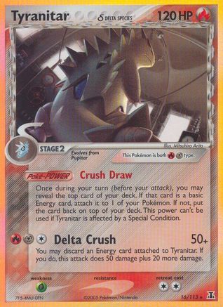 Tyranitar (Delta Species) 016 - Holofoil Delta Species - Holo Rare