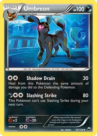 Umbreon (60) 060/108 Dark Explorers - Uncommon