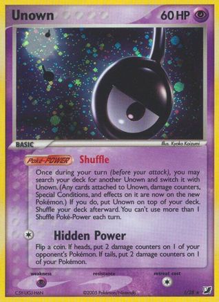 Unown (!) 00! - Holofoil Unseen Forces - Holo Rare