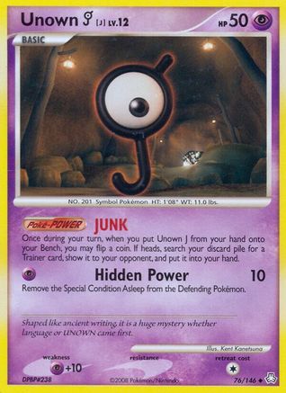 Unown (J) 076 Legends Awakened - Uncommon