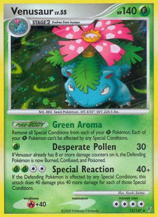 Venusaur 013 - Reverse Holofoil Supreme Victors - Holo Rare