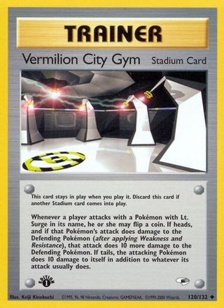 Vermilion City Gym 120/132 - 1st Edition Gym Heroes - Uncommon