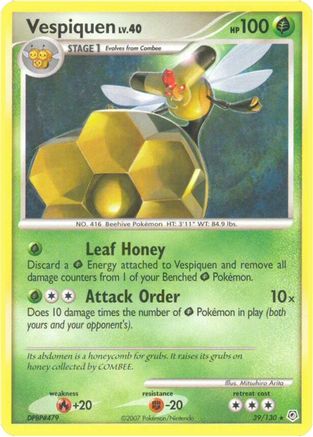 Vespiquen 039 - Reverse Holofoil Diamond and Pearl - Rare