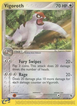 Vigoroth 047 Ruby and Sapphire - Uncommon
