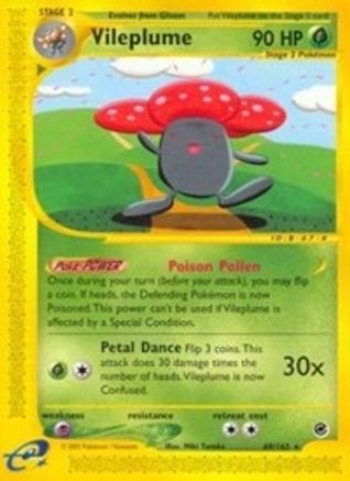 Vileplume (69) 069/165 - Reverse Holofoil Expedition - Rare