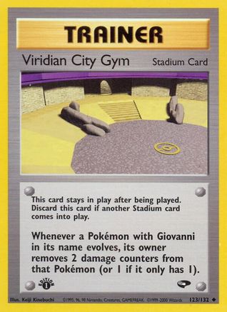 Viridian City Gym 123/132 - 1st Edition Gym Challenge - Uncommon