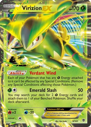 Virizion EX 009 - Holofoil Plasma Blast - Ultra Rare