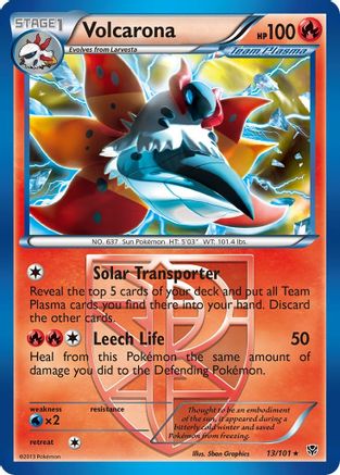 Volcarona (Team Plasma) 013/101 Plasma Blast - Rare