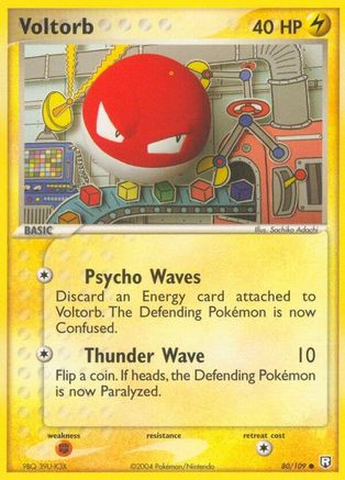 Voltorb 080/109 - Reverse Holofoil Team Rocket Returns - Common